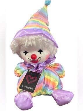 Vintage My Little Friend Wind Up Musical Rainbow Clown Collectors Doll